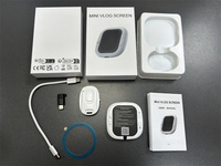 Monitor Video Nirkabel RK-Y40B Bahan UV Magnetik, Layar Monitor Selfie untuk Ponsel Smartphone, Perlengkapan Vlog
