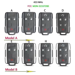 CN014084กุญแจรีโมท3/4 / 5/6ปุ่ม433MHz Fob สำหรับเชฟโรเลตซิลเวอร์ราโด2019- 2021, GMC Sierra 2021 FCC: M3N-3233720