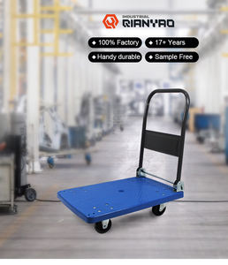 頑丈なプラスチック製四輪プラットフォームカート700lbs/350kg容量折りたたみ式デザイン輸送インドネシアマレーシアタイ - Product Image 3