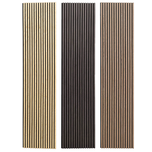 Pannello acustico in fibra insonorizzata pannelli acustici a doghe in legno Akupanel personalizzati per Hotel