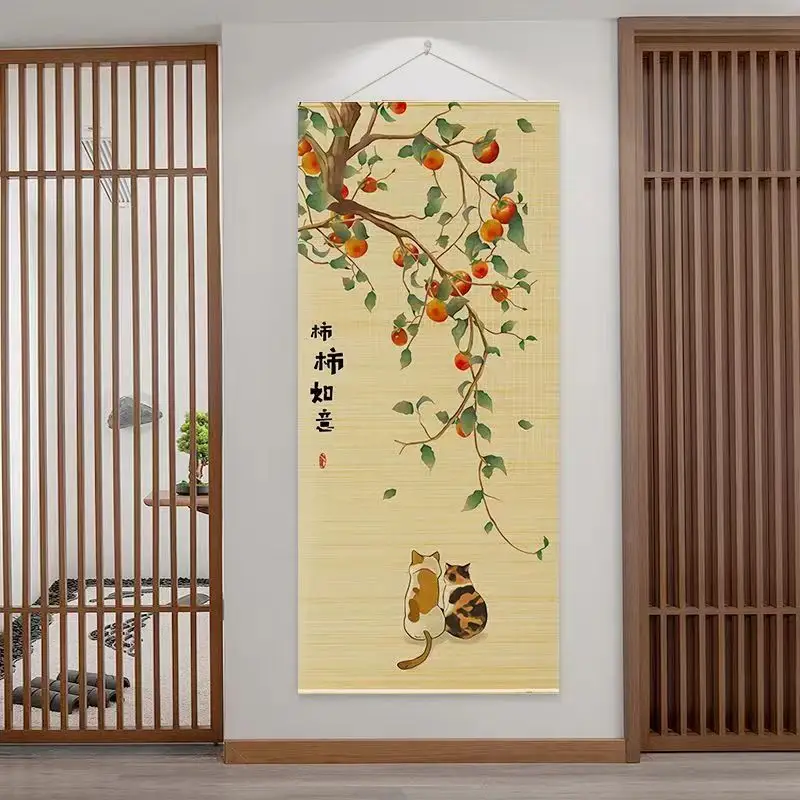 Grande arte della parete decorazione per la casa appesa rotoli di bambù in stile cinese opere d'arte interni