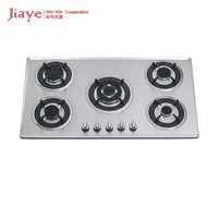 Table de cuisson encastrable 5 brûleurs de haute qualité, gaz et électrique, allumage électronique, supports en fonte, certifiée CE, à piles, économe en énergie, pour hôtels
