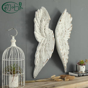 Decoración de Pared con Alas de Ángel, Color Blanco Desgastado, Decoración para el Hogar, Artículos Colgantes, Boda, Cafetería, Casa de Huéspedes - Product Image 3