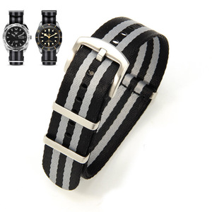 HUANLONG Three-<b>Ring</b> Elastic Stretch Nylon <b>Watch</b> Strap, Multi-color Fabric Replacement Band 16/18/20/22mm - Product Image 2