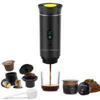 Pembuat Kopi Espresso Portabel Isi Ulang Baru 3-in-1 Multifungsi Pemanas Otomatis LED Pro untuk Penggunaan Hotel, Mobil, dan Rumah Tangga