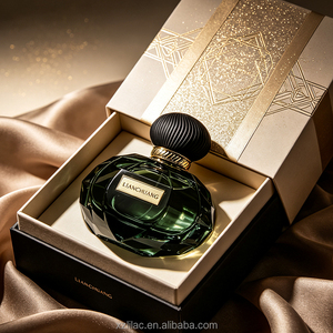 Elegante Botella de <span class=keywords><strong>Perfume</strong></span> de Vidrio Transparente de Lujo de 80 ml, Botella de <span class=keywords><strong>Perfume</strong></span> Personalizada con Logotipo Estampado en Caliente y Caja de Regalo para Hombre y <span class=keywords><strong>Mujer</strong></span> - Product Image 5