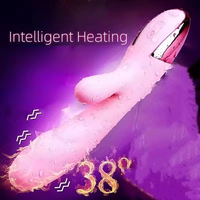 Mini-Kaninchenvibrator, leistungsstarker Klitorisstimulator, Dildo, erotisches Spielzeug für Frauen, Vibratoren, doppelseitiges Sexspielzeug für Frauen
