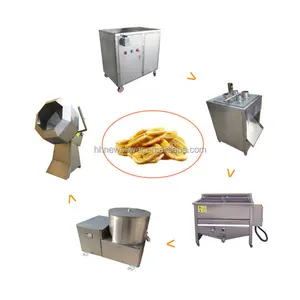 500Kg/H Industrial Banana Plant Powder Plantain Chips Making Machine Automatic Equipment For Plantain Chips
