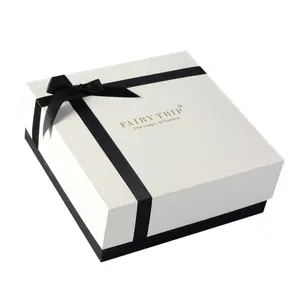 Cajas de cartón rígido con diseño personalizado de lujo para embalaje de ropa, Cajas de Regalo de parte superior e inferior para pijamas de mujer, caja de dos piezas