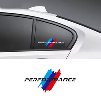Autocollants de voiture en vinyle à rayures noires/blanches, résistants aux UV, pour course sportive, avec garantie d'un an pour utilisation sur vitres, taille personnalisable