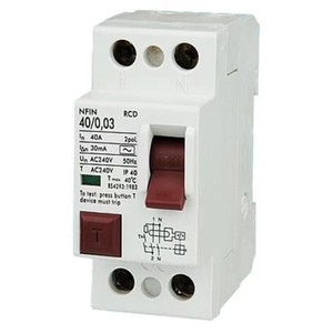 Interruptor Diferencial RCCB NFIN 2P 40A 300mA 230/400V Dispositivo de Protección Eléctrica - Product Image 3