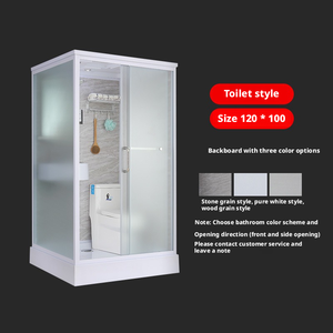 Lüks Modern Çelik Portatif Prefabrik Tuvalet Ünitesi Modüler Mobil Tuvaletler Duş Kabini Dış Mekan Kullanımı İçin - Product Image 6