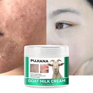 <span class=keywords><strong>Crème</strong></span> réparatrice au lait de chèvre PUJIANA pour peaux sensibles, rouges et sèches, <span class=keywords><strong>crème</strong></span> au lait de chèvre pour hydrater, réduire les <span class=keywords><strong>rougeurs</strong></span> et soulager les peaux squameuses - Product Image 1