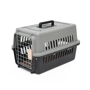 Açık hava havayolu onaylı katlanabilir seyahat ticari uçuş plastik renk Pet kedi köpek kafesleri - Product Image 6