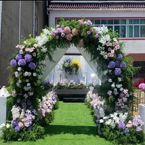 Arco Floral de Seda Artificial en Oferta, Arco de Flores para Boda, Decoración de Fondo y Escenario - Product Image 6