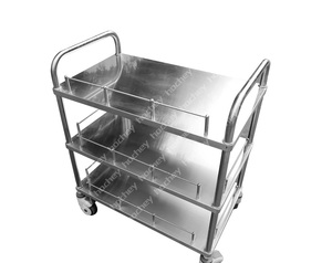 Chariot médical en acier inoxydable 304 pour <span class=keywords><strong>clinique</strong></span>, chirurgie et soins infirmiers - Mobilier hospitalier MT MEDICAL - Product Image 6