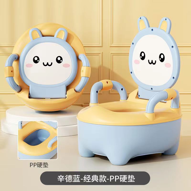 The Little Blue Rabbit regular hard seat model comes with a brush.