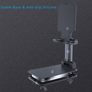 Universal Foldable ABS Metal Vertical Mobile Phone Stand <strong>Holder</strong> for All Mobile Phones - Product Image 4
