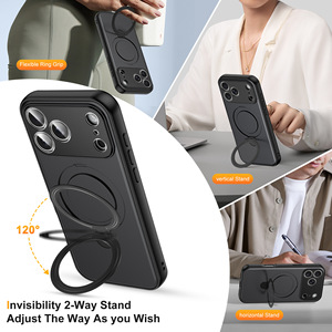 Supporto Magnetico in Metallo TPU per <span class=keywords><strong>iPhone</strong></span> 17, <span class=keywords><strong>Cover</strong></span> Antiurto con Caricatore Wireless Magnetico per <span class=keywords><strong>iPhone</strong></span> 17 16 15 - Product Image 5