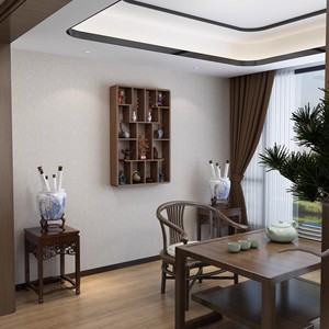 Estante de exhibición de madera maciza para montar en la pared, forma irregular, estante de almacenamiento con múltiples compartimentos para sala de estar, juego de té, adornos - Product Image 4