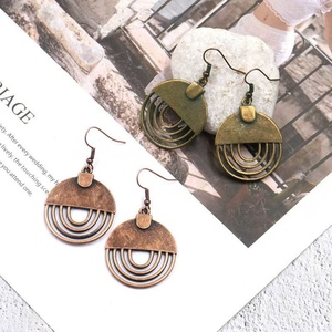 Pendientes Redondos con Colgante de Girasol Estilo Bohemio Vintage, Joyería de Aleación de Moda Étnica para Mujer, Regalo de Navidad para Fiestas - Product Image 5