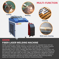 Harga Pabrik Mesin Las Laser Serat Genggam 6000W 4-in-1 dengan Pengumpanan Empat Kawat Mesin Las Laser Efisiensi Tinggi