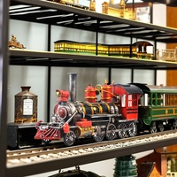 Vente flash : modèle de train américain Big Boy, locomotive à vapeur rétro, mini train en métal à vendre pour accessoires de photographie