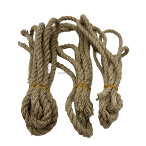 Usine vente 100% corde de chanvre naturel pur 3 brins torsadé Flexible cordons de chanvre <span class=keywords><strong>bobine</strong></span> pour artisanat jardinage maison projets de bricolage - Product Image 5