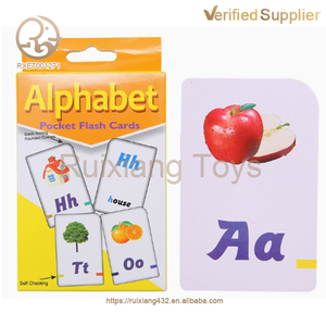 Cartes d'apprentissage personnalisées pour enfants, 52 pièces, cartes de l'alphabet anglais, cartes de nombres pour l'éducation des jeunes enfants - Product Image 4