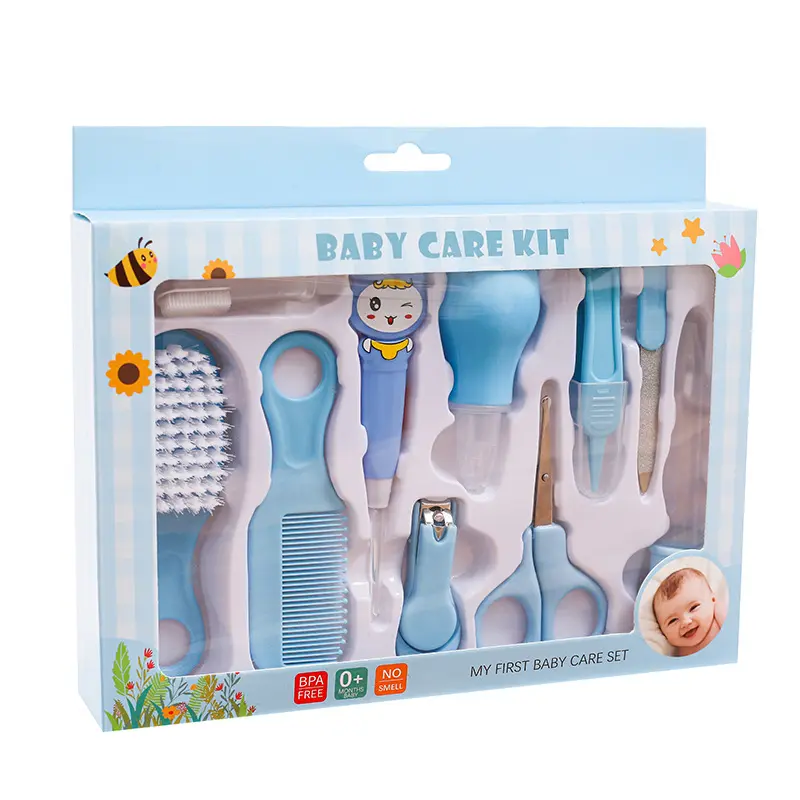 10 PCS Baby Cares Set Complete Baby Cares Kits Herramientas esenciales Solución todo en uno para su bebé necesita regalo para recién nacido