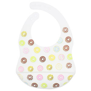 Diskon besar-besaran Bib mangkuk silikon Bib bayi kustom Bib pelangi - Product Image 3