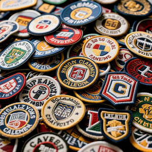 Écusson brodé tissé personnalisé avec logo pour vêtements, badges scolaires, sportifs, chapeaux de scouts - Vente en gros - Product Image 2