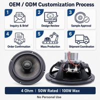 Haut-parleur coaxial de voiture personnalisé de 6,5 pouces avec cône en carbone et panier en aluminium pour projets de marques audio automobiles OEM ODM 500 paires