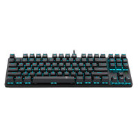 Clavier mécanique de gamer à 87 touches, rétroéclairé, couleur arc-en-ciel, LED rvb, pour ordinateur, nouveau modèle