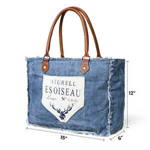 Sac à main en toile élégant, durable, léger, design spacieux, poignées confortables, parfait pour les voyages quotidiens, le travail - Product Image 4