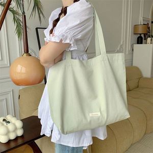 Wholesale Eco-Friendly Large Capacity Shoulder Recycled <b>Plain</b> Women Cotton <b>Canvas</b> Shopping Tote Bag - Product Image 1