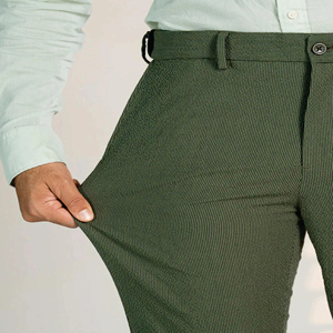 Pantalon chino pour hommes en coton stretch personnalisé Fabricant de pantalons chino kaki pour hommes Pantalon chino slim pour hommes - Product Image 2