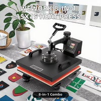 Presse à Chaud Semi-Automatique PEKAI 8-en-1 380x380mm Numérique Multifonctionnelle pour Sublimation