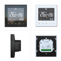 Termostato de Piso con Pantalla Táctil WiFi Moderno, con Pantalla LCD Grande, Control por Voz, Programa de Ahorro de Energía, 230V