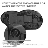 Projecteur universel F700gs 75w 105w, Auto classique, rond carré Led, lampe frontale, phares de moto