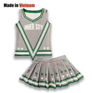 Venta al por mayor personalizado diseñado porristas uniforme impreso técnica - Product Image 1