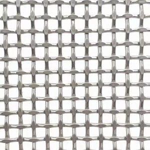 Thép Không Gỉ Trang Trí Lưới Bền Dây Vải Với Đồng Bằng Dệt Dệt Màn Hình Cho Rèm Trang Trí - Product Image 2