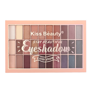 Kiss Beauty Palette <span class=keywords><strong>de</strong></span> fards à paupières longue durée à poudre fine 30 couleurs, ajustement naturel, logo personnalisé, maquillage cosmétique <span class=keywords><strong>de</strong></span> marque privée, <span class=keywords><strong>ombre</strong></span> à paupières - Product Image 5