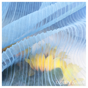 Lote de <span class=keywords><strong>Tela</strong></span> Plisada de Crepé Arrugado Liso, 100% Nailon, <span class=keywords><strong>Tela</strong></span> de <span class=keywords><strong>Tul</strong></span> Elástica para Bodas, <span class=keywords><strong>Tela</strong></span> de Malla <span class=keywords><strong>por</strong></span> Yarda - Product Image 1