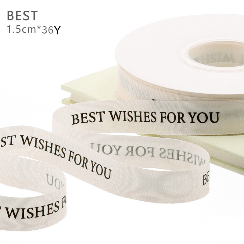 1,5 cm * 36 yards, blanc de qualité supérieure