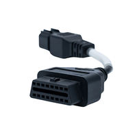 Câble de diagnostic OBD vers 6 broches, étanche IP67, adaptateur universel 12V pour moto et automobile