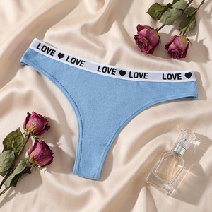 Tangas de algodón para mujer al por mayor, bragas de moda de tiro medio, sexy, transpirables, deportivas para mujer - Product Image 2