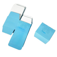 Caixa de Papel Dobrável Azul Claro com Impressão Personalizada para Embalagem de Pequenos Presentes, Cosméticos e Sabonetes