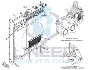 Radiateur de qualité OEM 391-6404 3916404 pour générateur CAT C18