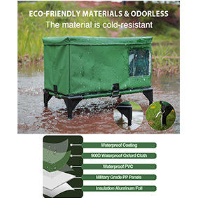 Ampio cuscino esterno isolato per <span class=keywords><strong>Cat</strong></span> House accogliente resistente alle intemperie rifugio invernale sopraelevato per gatti randagi/fienili e gatti selvatici - Product Image 3